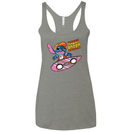 T-Shirts Venetian Grey / X-Small Hawaii Board Women's Triblend Racerback Tank