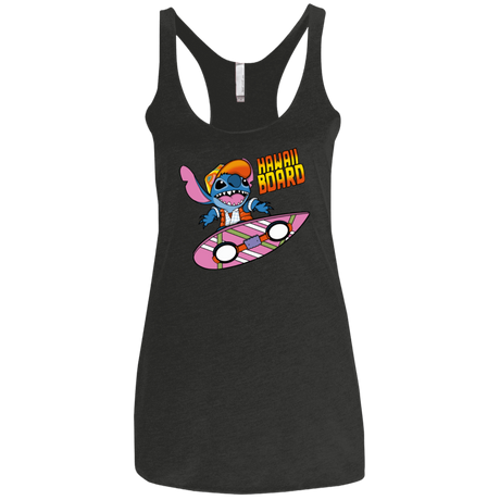 T-Shirts Vintage Black / X-Small Hawaii Board Women's Triblend Racerback Tank
