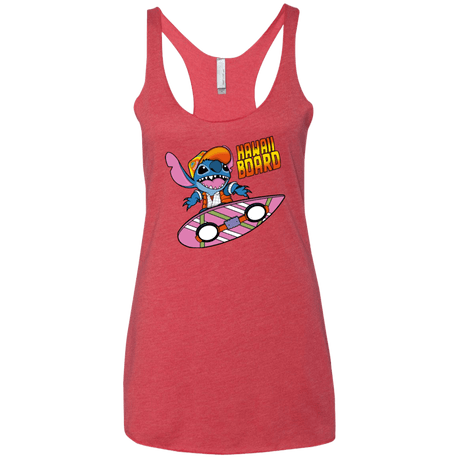 T-Shirts Vintage Red / X-Small Hawaii Board Women's Triblend Racerback Tank