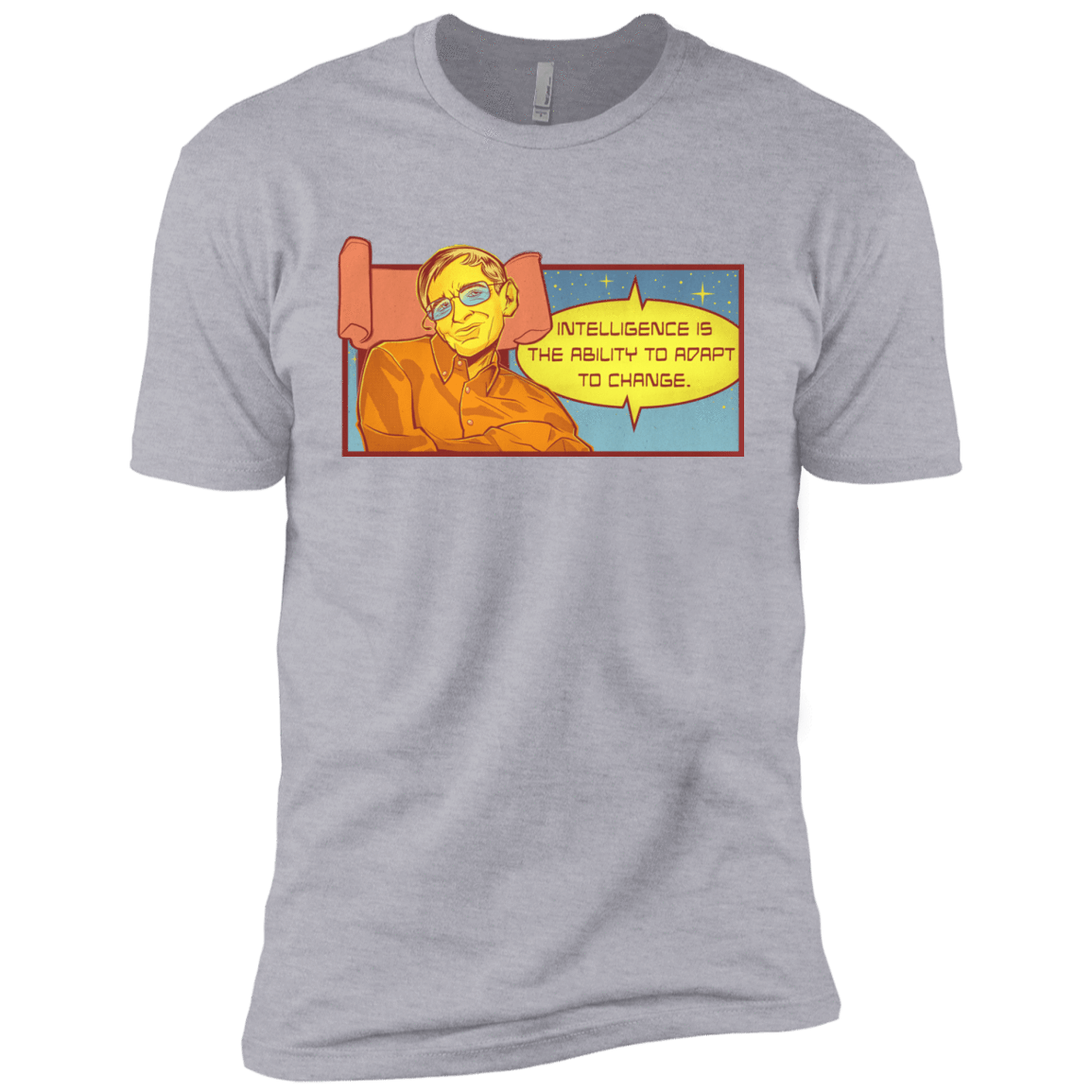 T-Shirts Heather Grey / YXS HAWKING intelligance Boys Premium T-Shirt