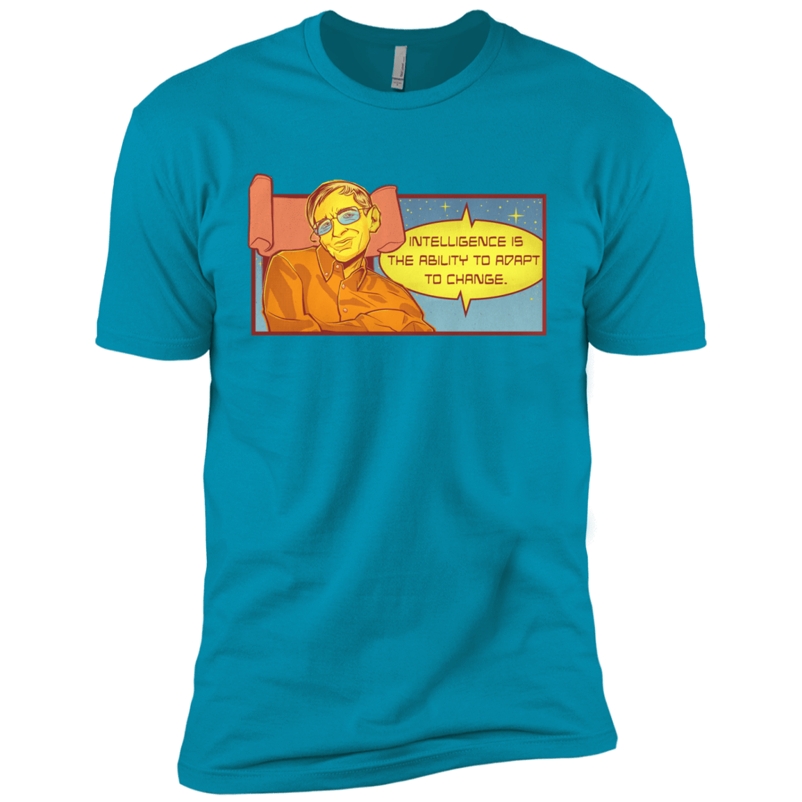 T-Shirts Turquoise / YXS HAWKING intelligance Boys Premium T-Shirt