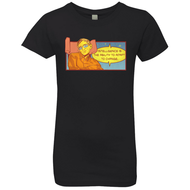 T-Shirts Black / YXS HAWKING intelligance Girls Premium T-Shirt