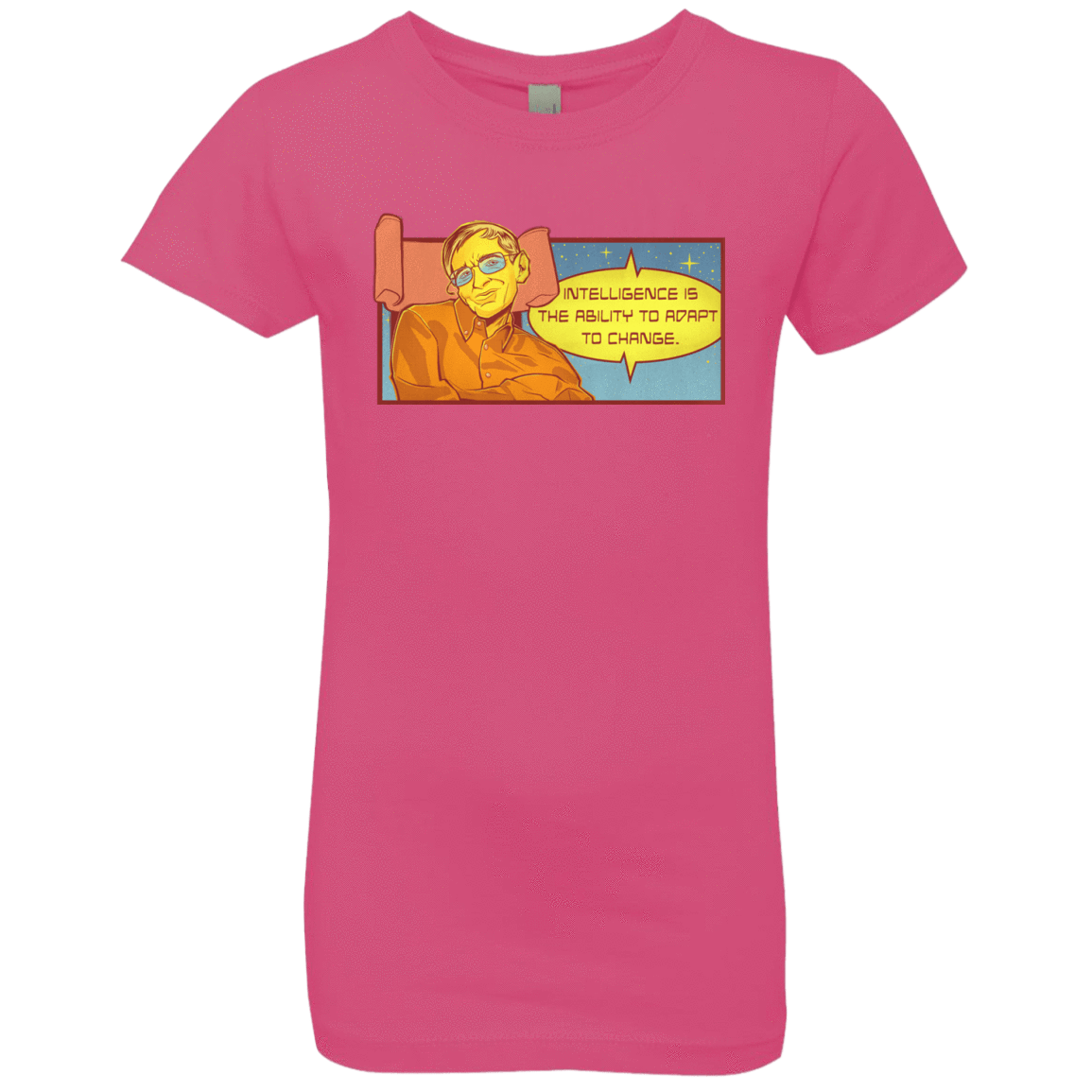 T-Shirts Hot Pink / YXS HAWKING intelligance Girls Premium T-Shirt