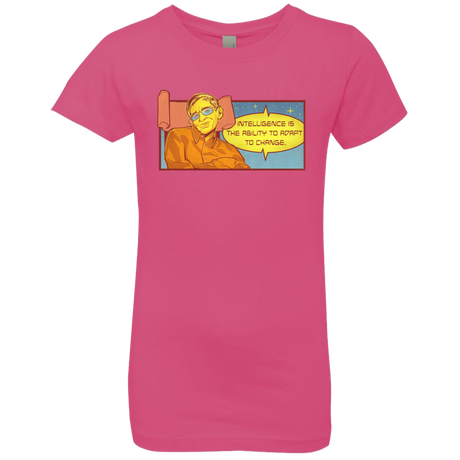 T-Shirts Hot Pink / YXS HAWKING intelligance Girls Premium T-Shirt