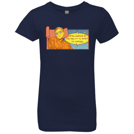 T-Shirts Midnight Navy / YXS HAWKING intelligance Girls Premium T-Shirt
