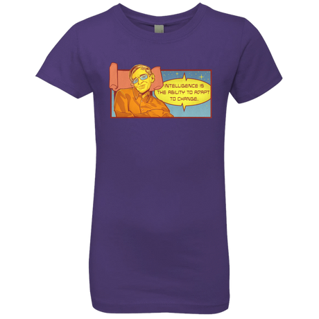 T-Shirts Purple Rush / YXS HAWKING intelligance Girls Premium T-Shirt