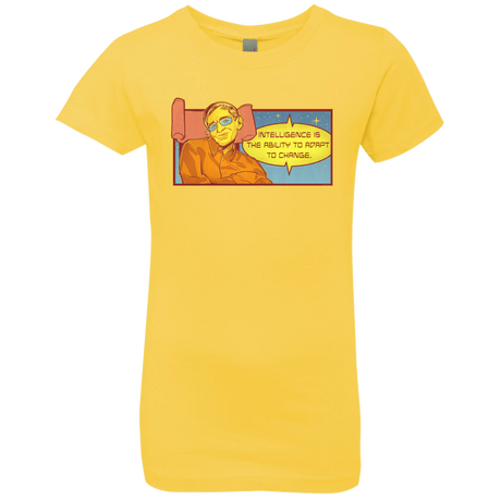 T-Shirts Vibrant Yellow / YXS HAWKING intelligance Girls Premium T-Shirt