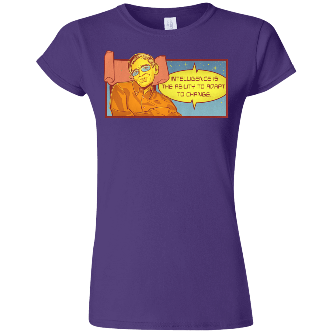 T-Shirts Purple / S HAWKING intelligance Junior Slimmer-Fit T-Shirt