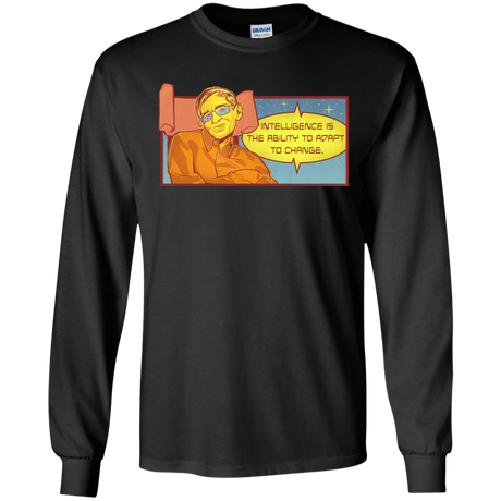 T-Shirts Black / S HAWKING intelligance Long Sleeve T-Shirt