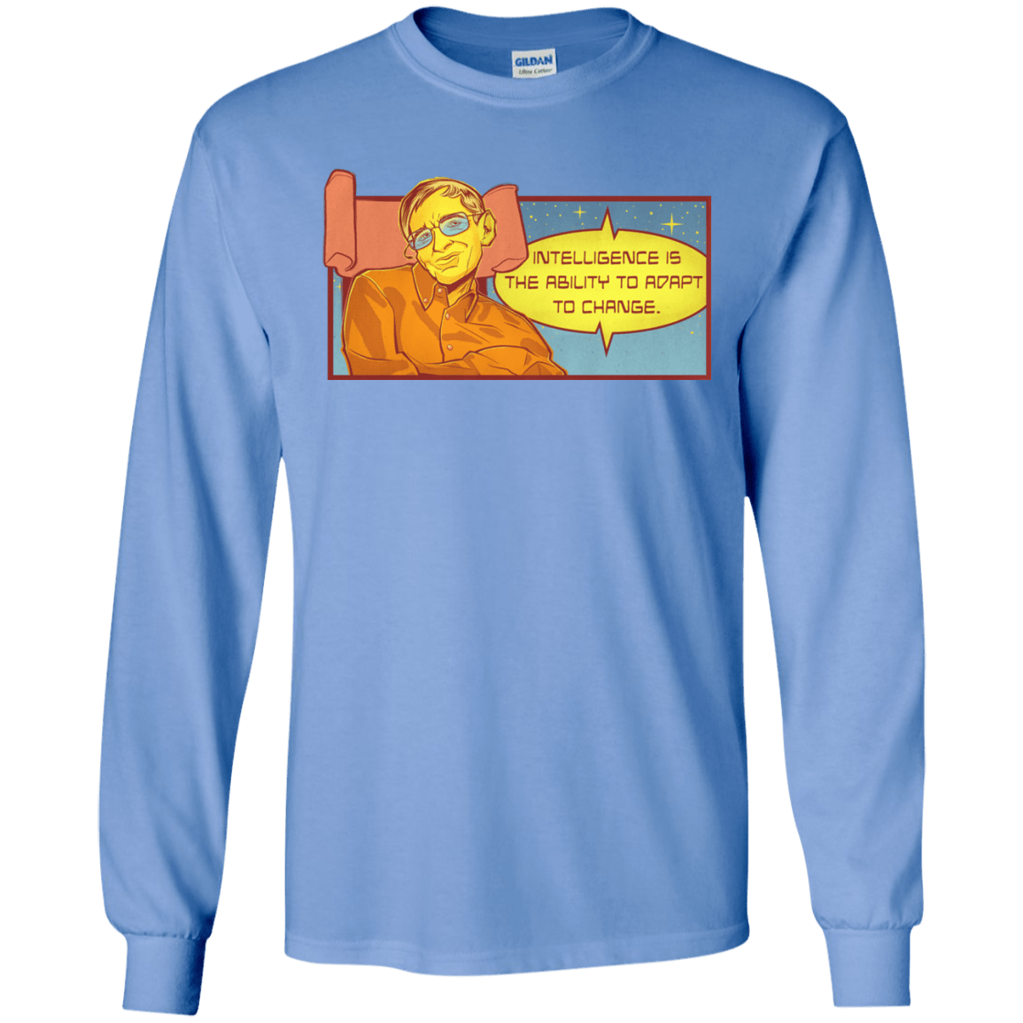 T-Shirts Carolina Blue / S HAWKING intelligance Long Sleeve T-Shirt