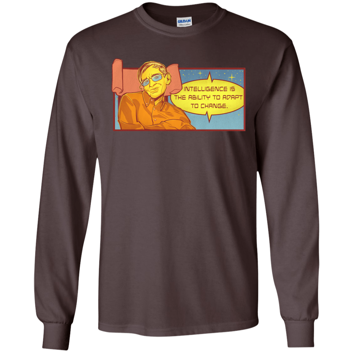 T-Shirts Dark Chocolate / S HAWKING intelligance Long Sleeve T-Shirt