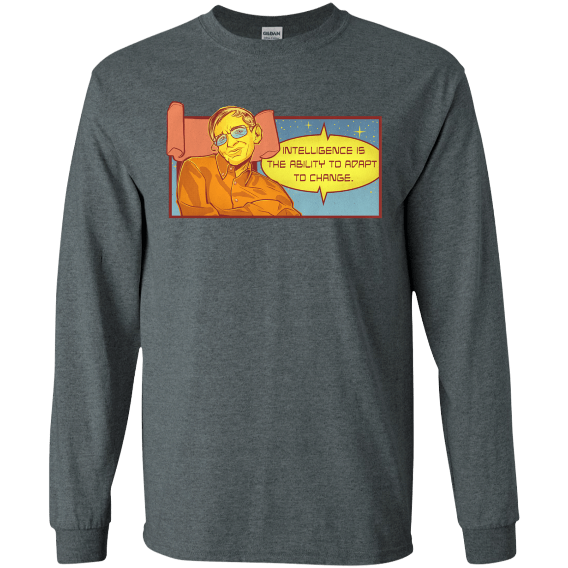 T-Shirts Dark Heather / S HAWKING intelligance Long Sleeve T-Shirt