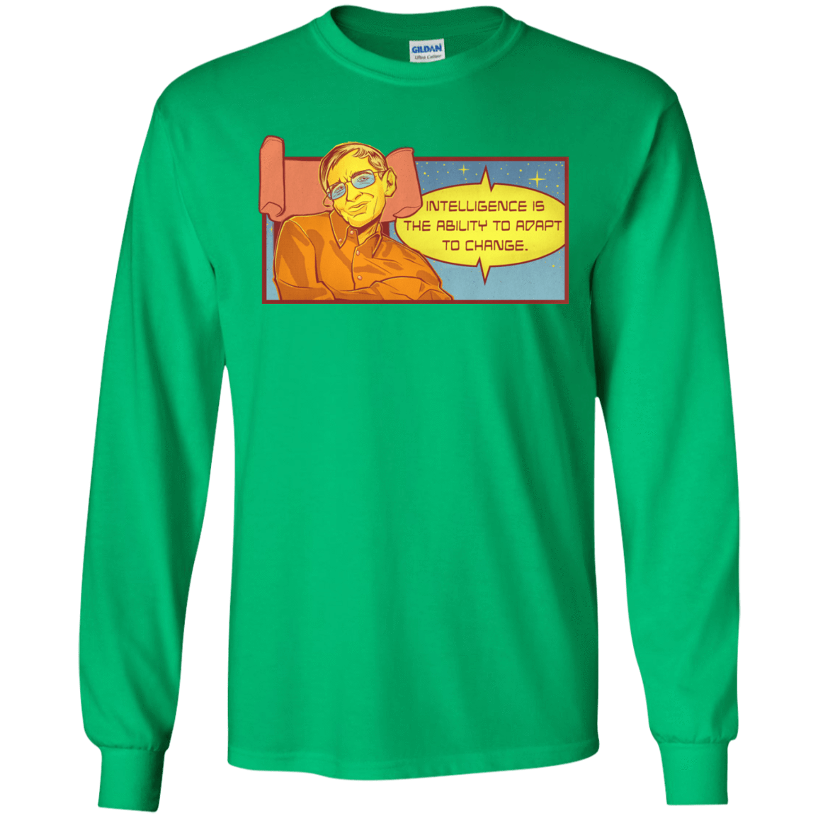 T-Shirts Irish Green / S HAWKING intelligance Long Sleeve T-Shirt