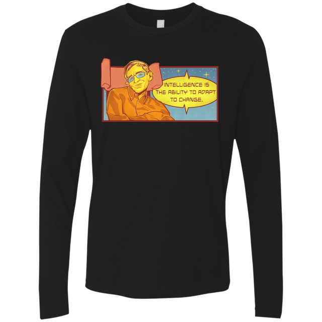 T-Shirts Black / S HAWKING intelligance Men's Premium Long Sleeve