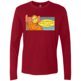 T-Shirts Cardinal / S HAWKING intelligance Men's Premium Long Sleeve