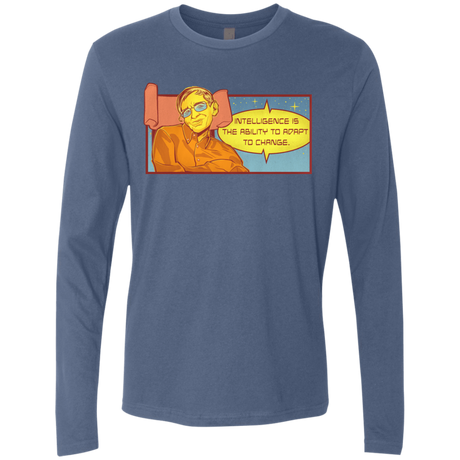 T-Shirts Indigo / S HAWKING intelligance Men's Premium Long Sleeve