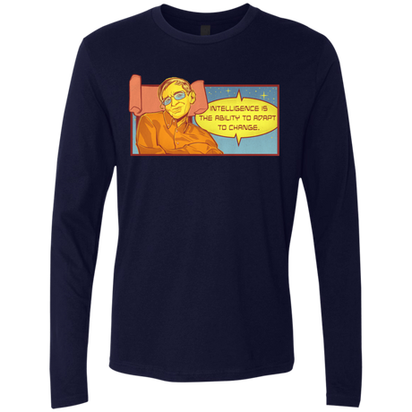 T-Shirts Midnight Navy / S HAWKING intelligance Men's Premium Long Sleeve