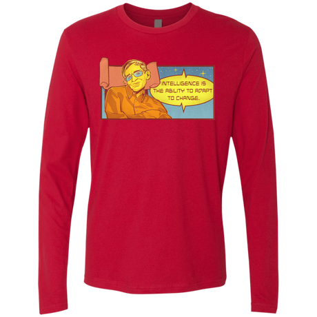 T-Shirts Red / S HAWKING intelligance Men's Premium Long Sleeve