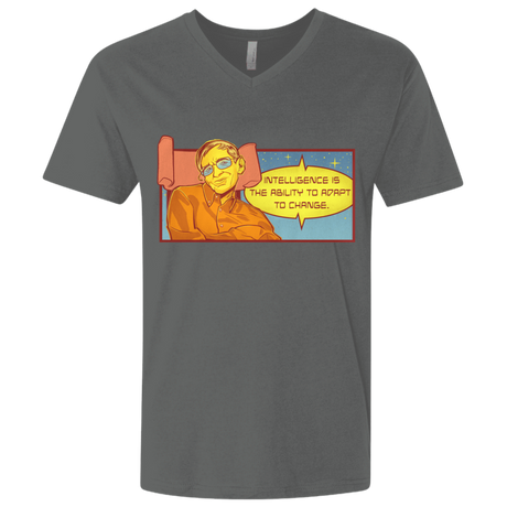 T-Shirts Heavy Metal / X-Small HAWKING intelligance Men's Premium V-Neck