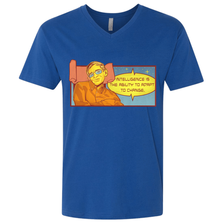 T-Shirts Royal / X-Small HAWKING intelligance Men's Premium V-Neck
