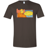 T-Shirts Dark Chocolate / S HAWKING intelligance Men's Semi-Fitted Softstyle