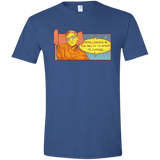 T-Shirts Heather Royal / X-Small HAWKING intelligance Men's Semi-Fitted Softstyle