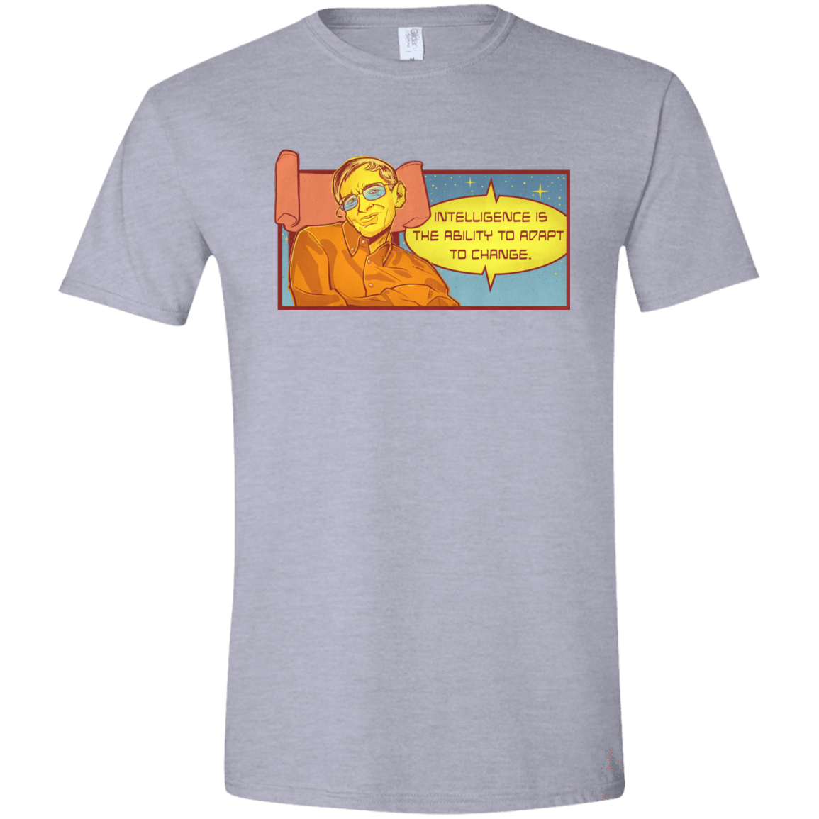 T-Shirts Sport Grey / X-Small HAWKING intelligance Men's Semi-Fitted Softstyle