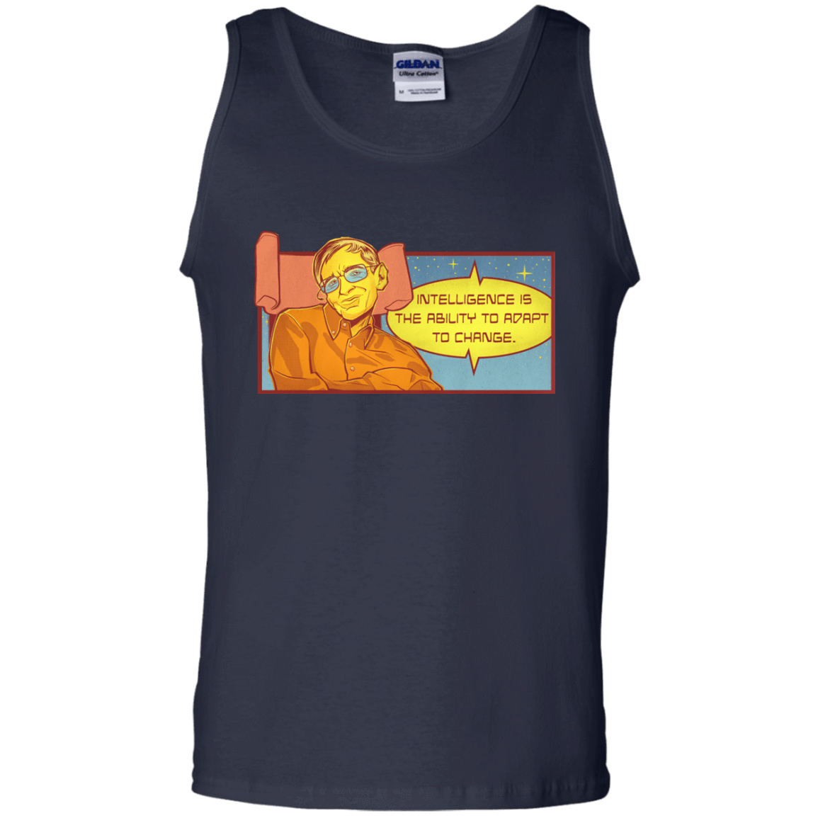 T-Shirts Navy / S HAWKING intelligance Men's Tank Top