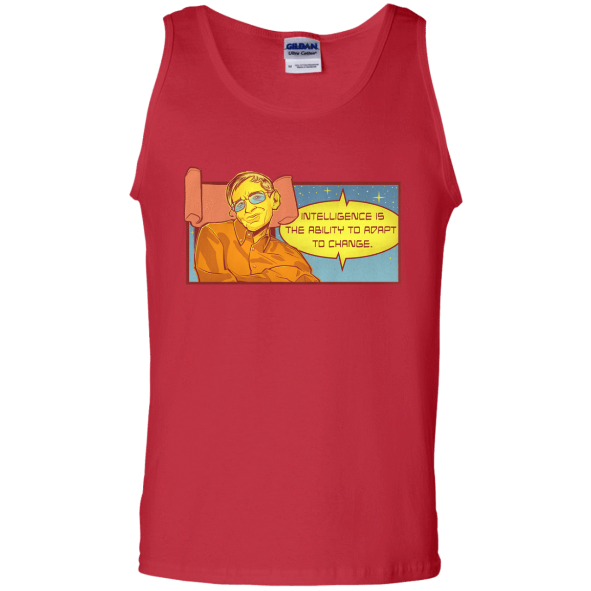 T-Shirts Red / S HAWKING intelligance Men's Tank Top