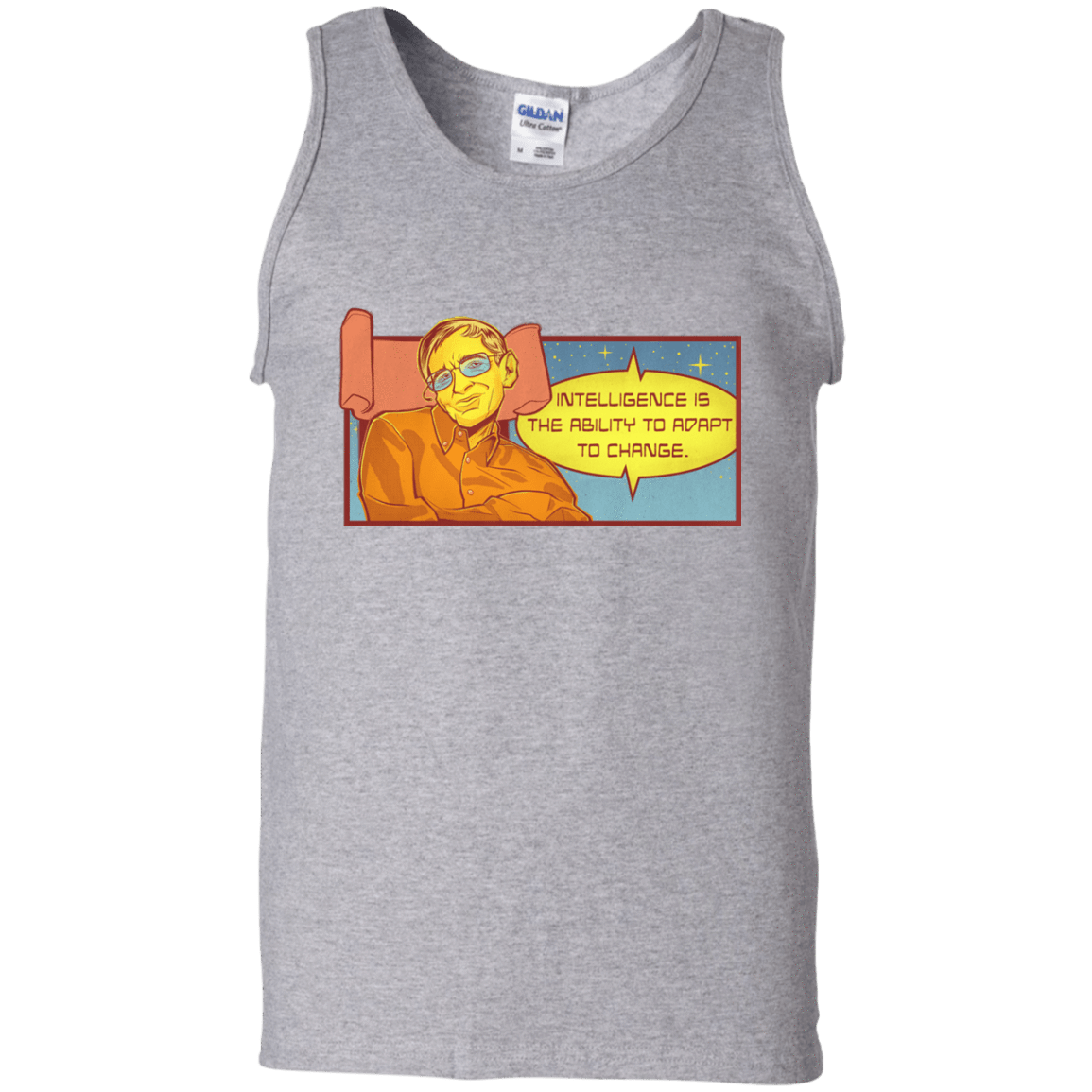 T-Shirts Sport Grey / S HAWKING intelligance Men's Tank Top