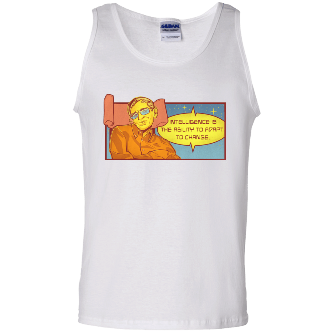 T-Shirts White / S HAWKING intelligance Men's Tank Top