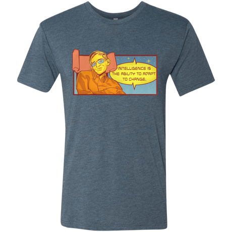T-Shirts Indigo / S HAWKING intelligance Men's Triblend T-Shirt