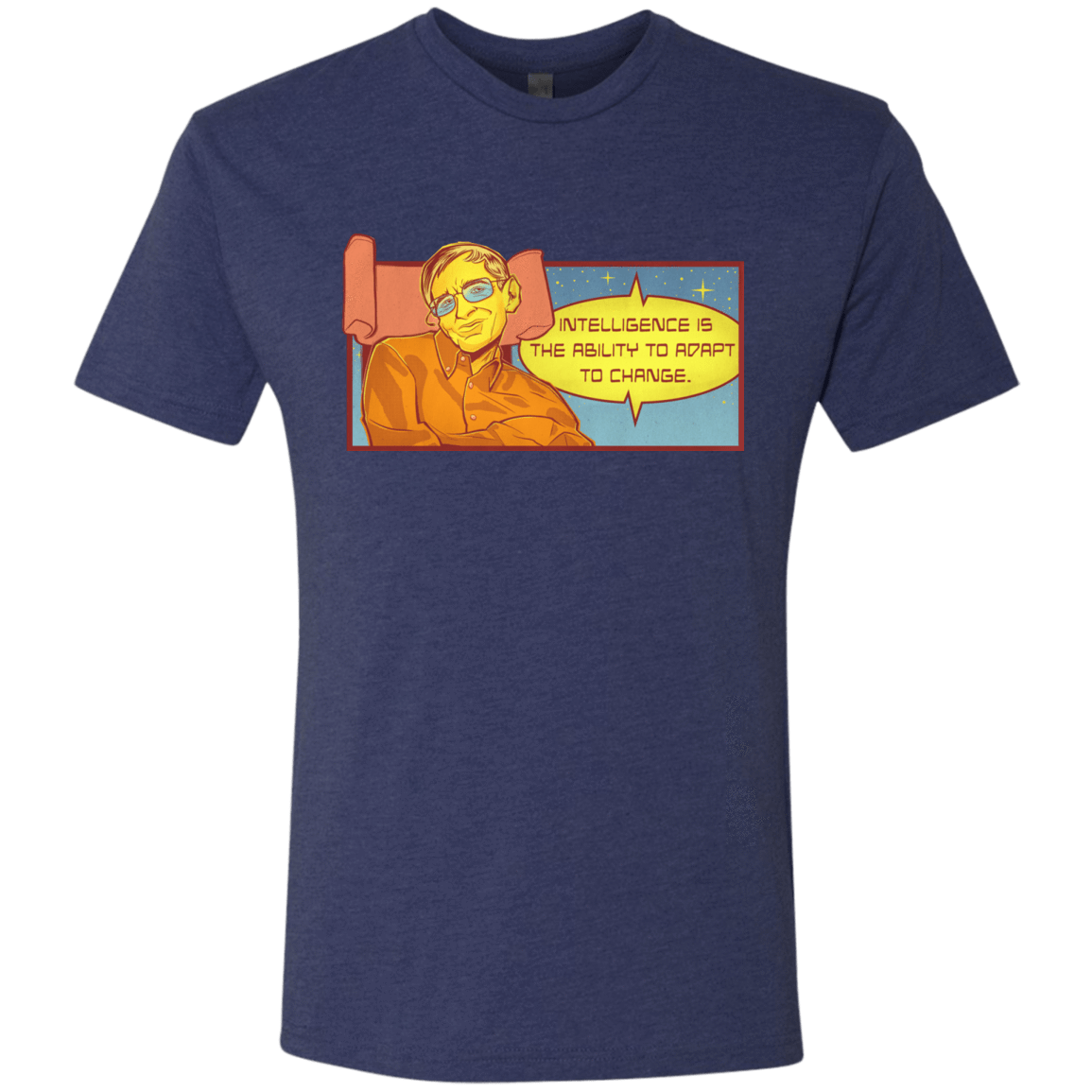 T-Shirts Vintage Navy / S HAWKING intelligance Men's Triblend T-Shirt