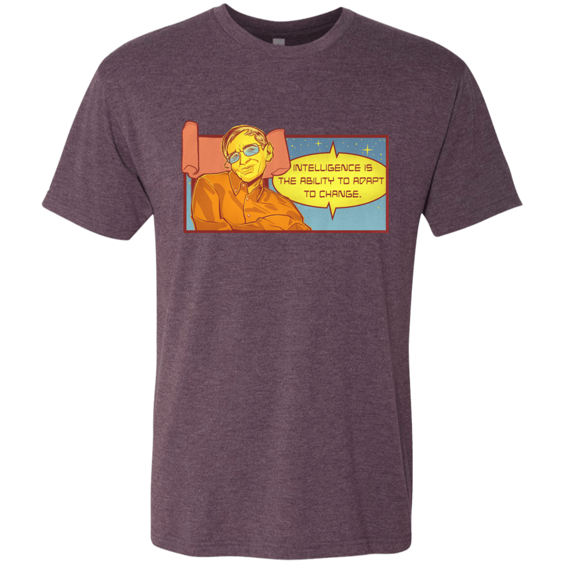 T-Shirts Vintage Purple / S HAWKING intelligance Men's Triblend T-Shirt