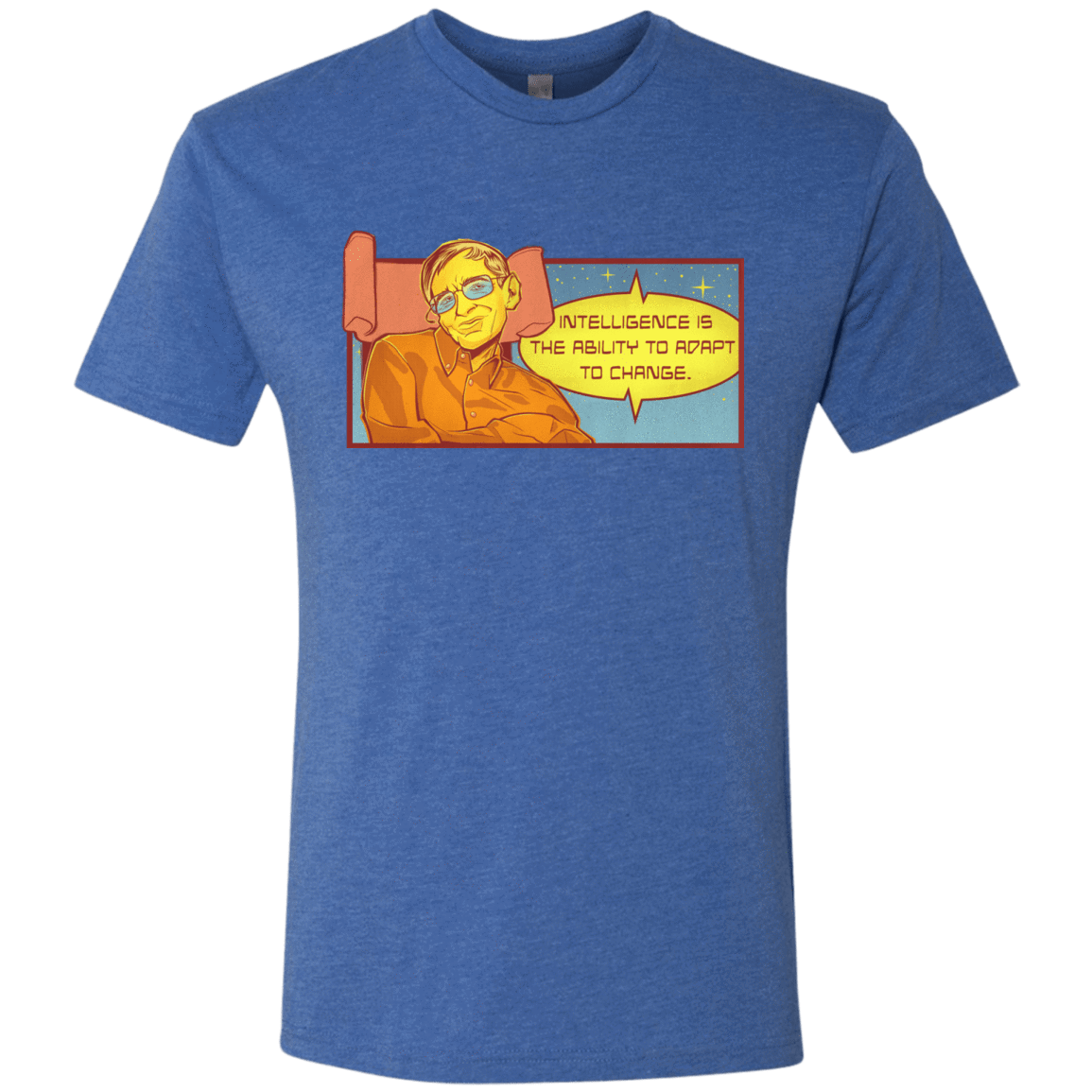 T-Shirts Vintage Royal / S HAWKING intelligance Men's Triblend T-Shirt