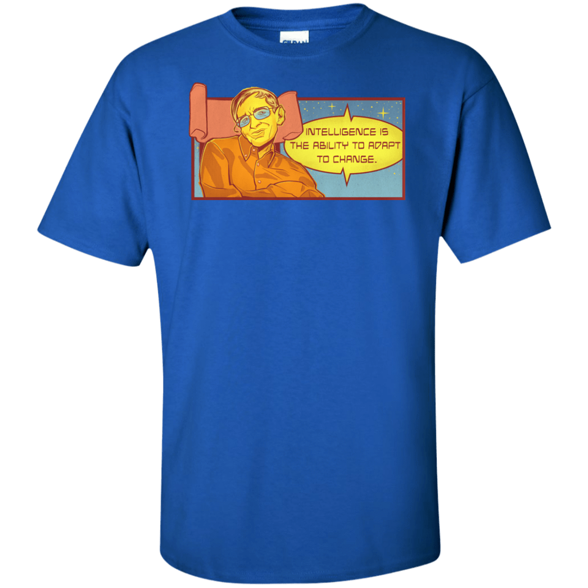 T-Shirts Royal / XLT HAWKING intelligance Tall T-Shirt