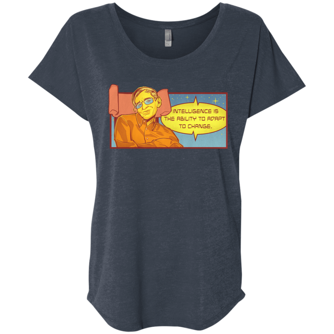 T-Shirts Vintage Navy / X-Small HAWKING intelligance Triblend Dolman Sleeve