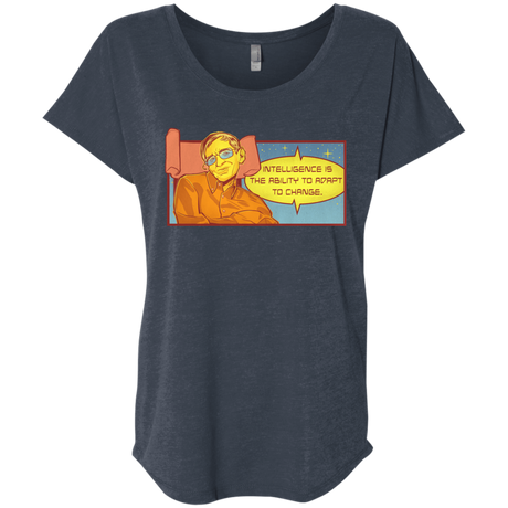 T-Shirts Vintage Navy / X-Small HAWKING intelligance Triblend Dolman Sleeve