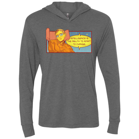 T-Shirts Premium Heather / X-Small HAWKING intelligance Triblend Long Sleeve Hoodie Tee