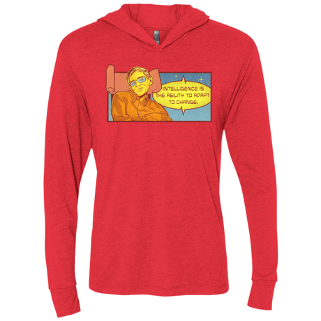 T-Shirts Vintage Red / X-Small HAWKING intelligance Triblend Long Sleeve Hoodie Tee