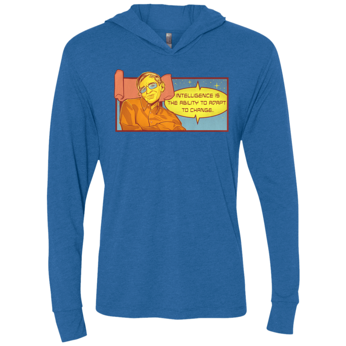 T-Shirts Vintage Royal / X-Small HAWKING intelligance Triblend Long Sleeve Hoodie Tee