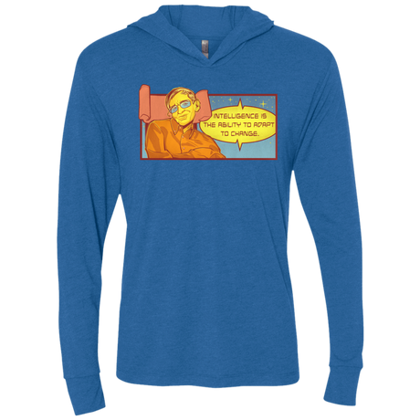 T-Shirts Vintage Royal / X-Small HAWKING intelligance Triblend Long Sleeve Hoodie Tee