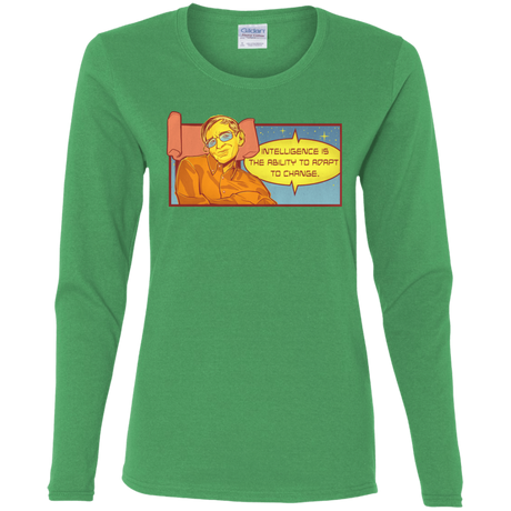 T-Shirts Irish Green / S HAWKING intelligance Women's Long Sleeve T-Shirt