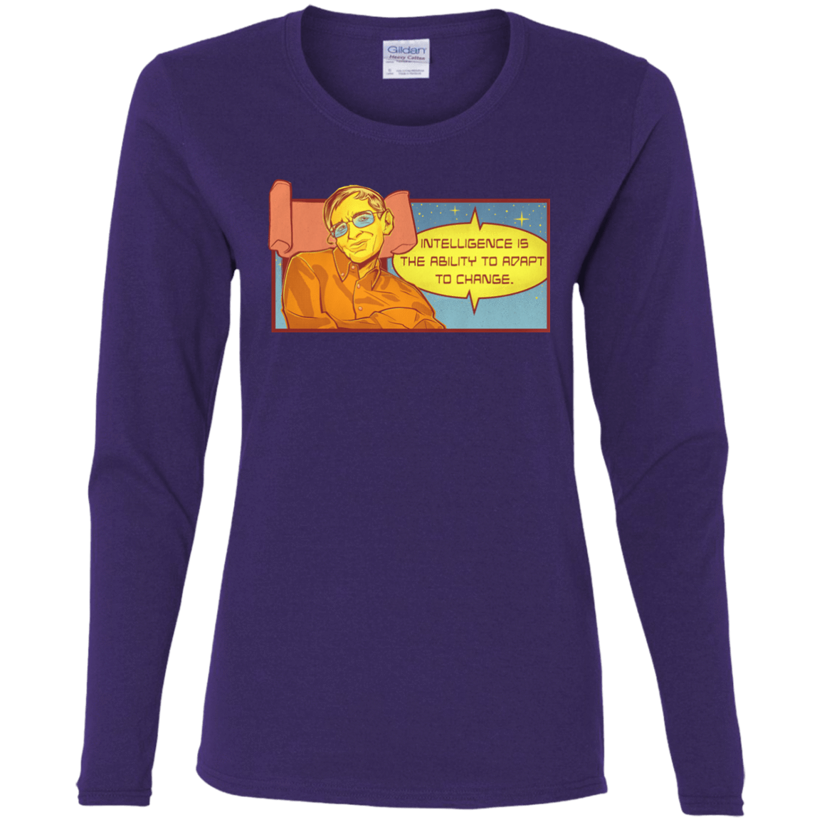 T-Shirts Purple / S HAWKING intelligance Women's Long Sleeve T-Shirt