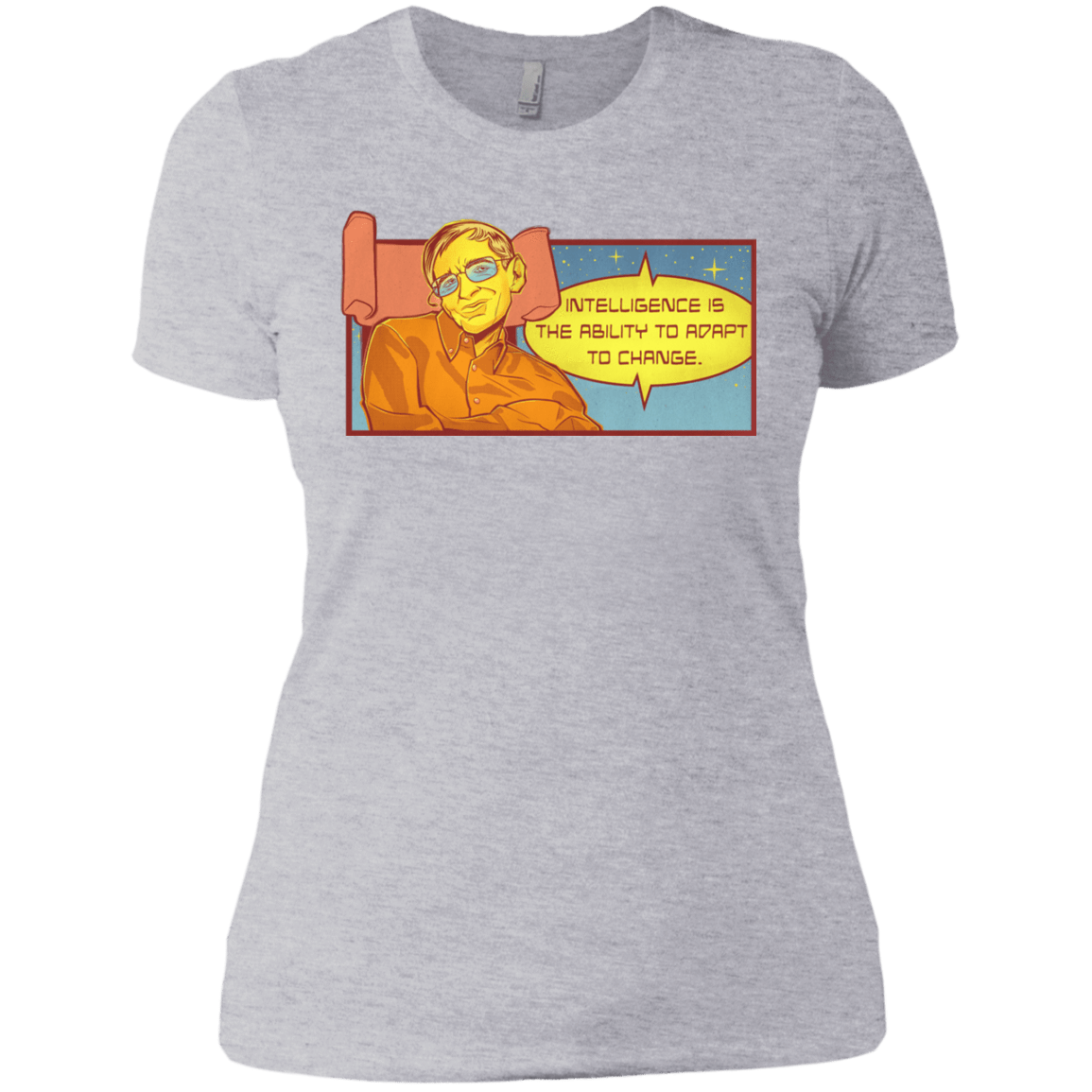 T-Shirts Heather Grey / X-Small HAWKING intelligance Women's Premium T-Shirt