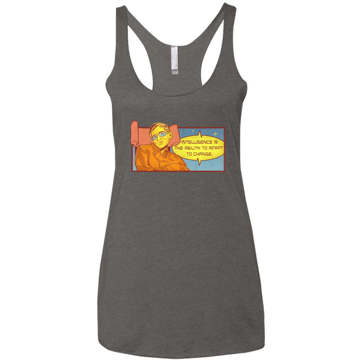 T-Shirts Premium Heather / X-Small HAWKING intelligance Women's Triblend Racerback Tank