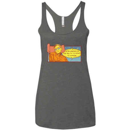 T-Shirts Premium Heather / X-Small HAWKING intelligance Women's Triblend Racerback Tank