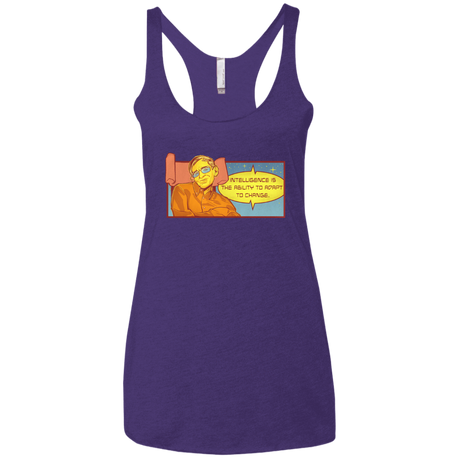 T-Shirts Purple Rush / X-Small HAWKING intelligance Women's Triblend Racerback Tank