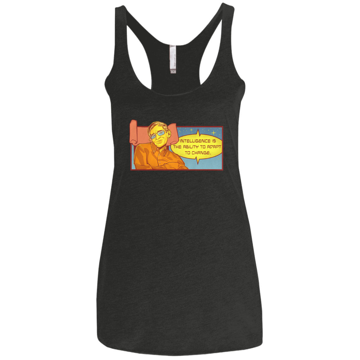 T-Shirts Vintage Black / X-Small HAWKING intelligance Women's Triblend Racerback Tank