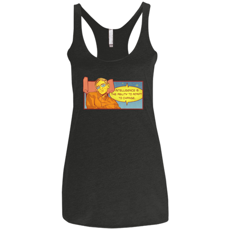 T-Shirts Vintage Black / X-Small HAWKING intelligance Women's Triblend Racerback Tank